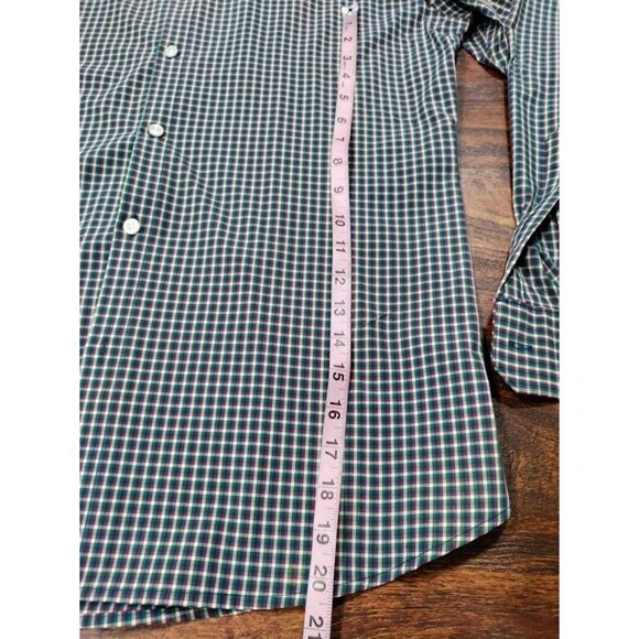 Mizzen + Main Trim Fit Plaid Long Sleeve Button-Up Shirt Multicolor Men's Large - Picture 7 of 8